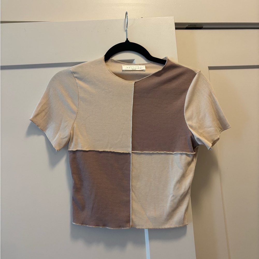 American Threads Short Sleeve Top